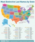Most Distinctive Last Names by State